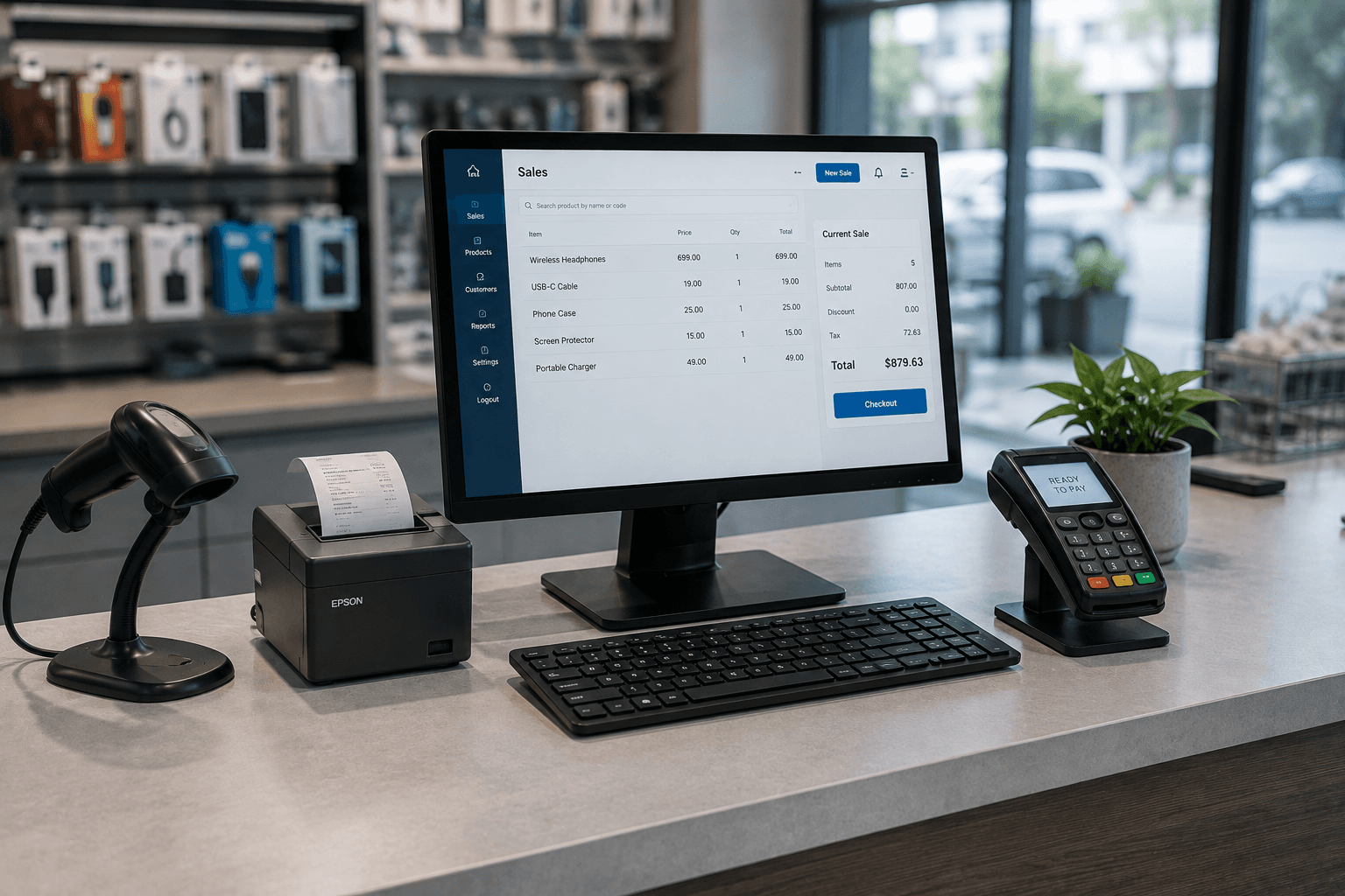 Billing and point-of-sale workstation
